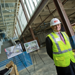 University of Maryland officials conduct hardhat tour of The Edward St. John Learning and Teaching Center