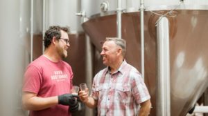Cousins Zac Rissmiller (left) and Mike McKelvin are expanding the brewery from suburban Colorado to suburban Maryland.
